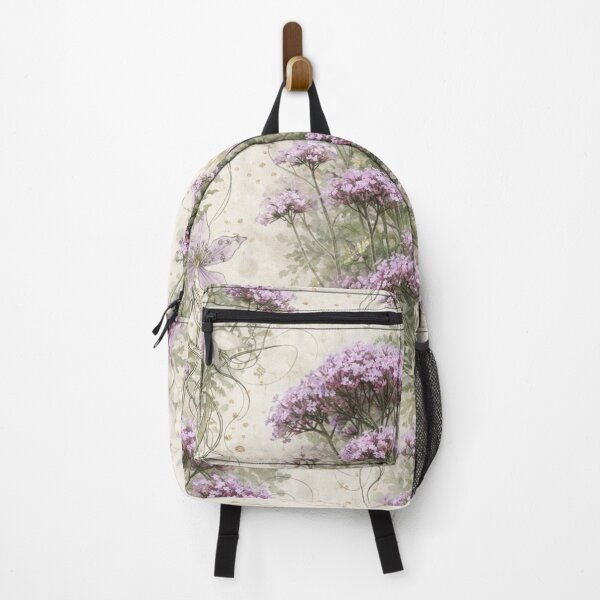 Item preview, Lavender Valerian Botanical Watercolor Wallpaper Pattern designed and sold by WitchyBotanicaArt.