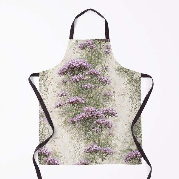 Item preview, Lavender Valerian Botanical Watercolor Wallpaper Pattern designed and sold by WitchyBotanicaArt.