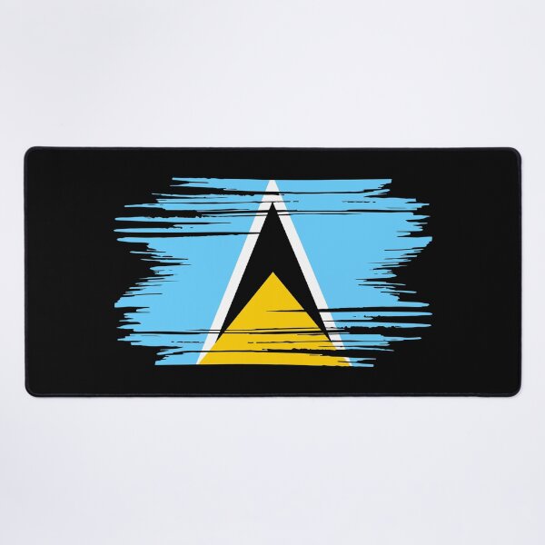 Item preview, Distressed Saint Lucia Flag LC designed and sold by shitpostee.