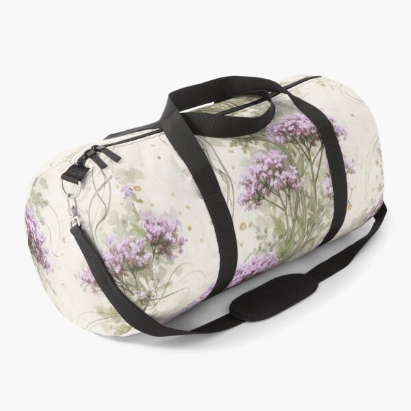 Item preview, Lavender Valerian Botanical Watercolor Wallpaper Pattern designed and sold by WitchyBotanicaArt.