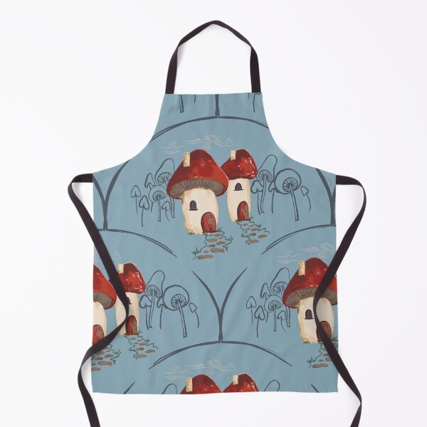 Item preview, Toadstool Cottage Whimsy Light Blue Large scale designed and sold by Dally-Dabble.