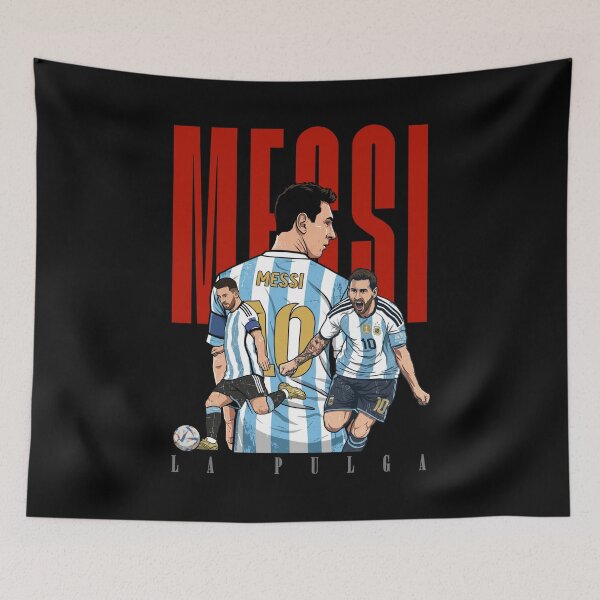 Item preview, La Pulga Messi Argentina's Legendary Football Player designed and sold by mazyoy.