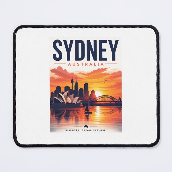 Item preview, Sydney Australia Discover Dream Explore Travel Destination Vacation Explorer designed and sold by Simsimah26Parks.