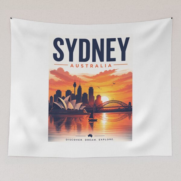 Item preview, Sydney Australia Discover Dream Explore Travel Destination Vacation Explorer designed and sold by Simsimah26Parks.
