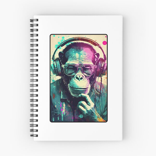 Item preview, Cool DJ Monkey Pop Art Portrait designed and sold by obstinator.