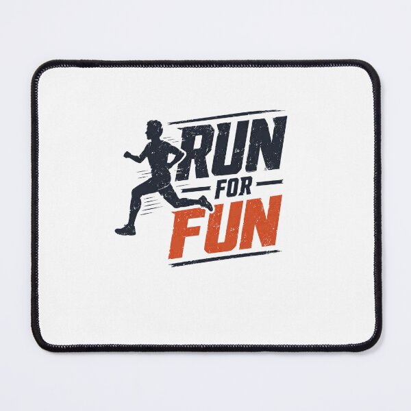 Item preview, Run For Fun Running Jogger Fitness Athlete Marathon designed and sold by SkeletonsDanger.