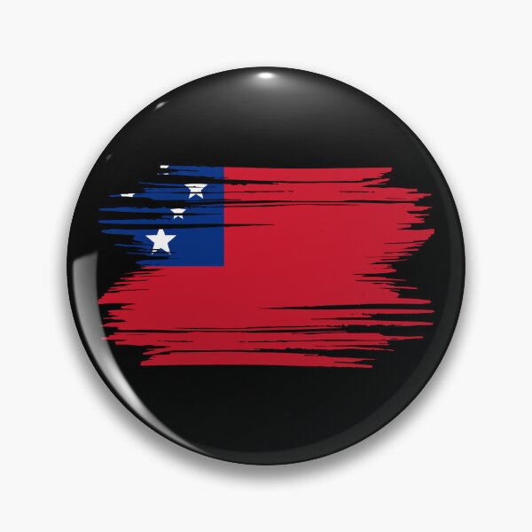 Item preview, Distressed Samoa Flag WS designed and sold by shitpostee.