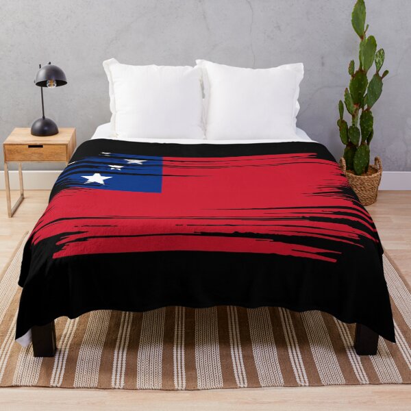 Item preview, Distressed Samoa Flag WS designed and sold by shitpostee.