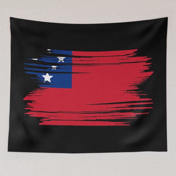 Item preview, Distressed Samoa Flag WS designed and sold by shitpostee.