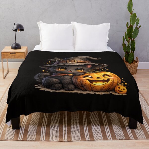 Item preview, CUTE CAT AND PUMPKIN designed and sold by Brejko.
