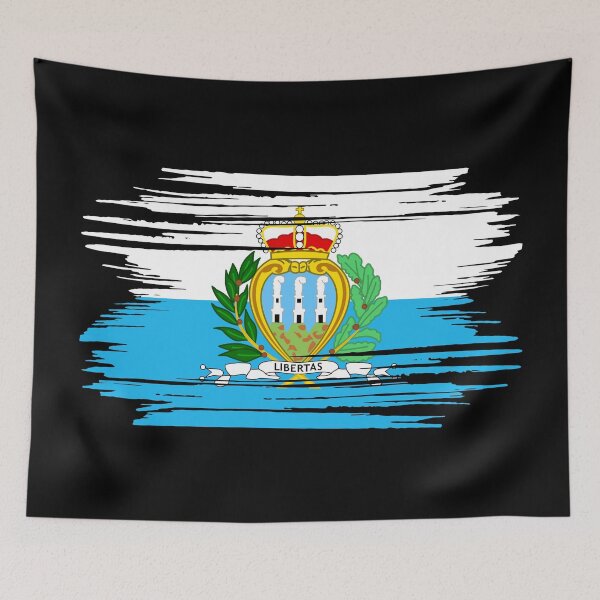 Item preview, Distressed San Marino Flag SM designed and sold by shitpostee.