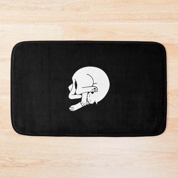 Item preview, Cat Skull Optical Illusion T Shirt, Sleeping Cat Skeleton Graphic, Minimal Gothic Cat Art, Black and White Spooky Design designed and sold by w1ckerman.