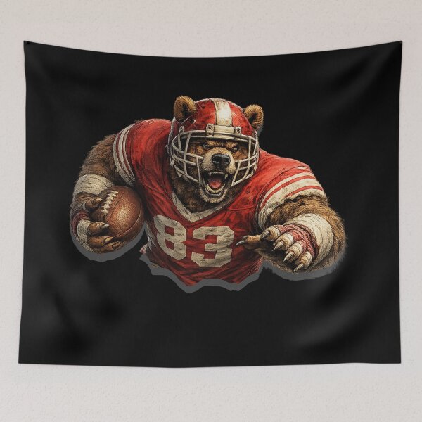 Item preview, Funny American Football Bear | Game Day Football Fan designed and sold by Ach&Koor.