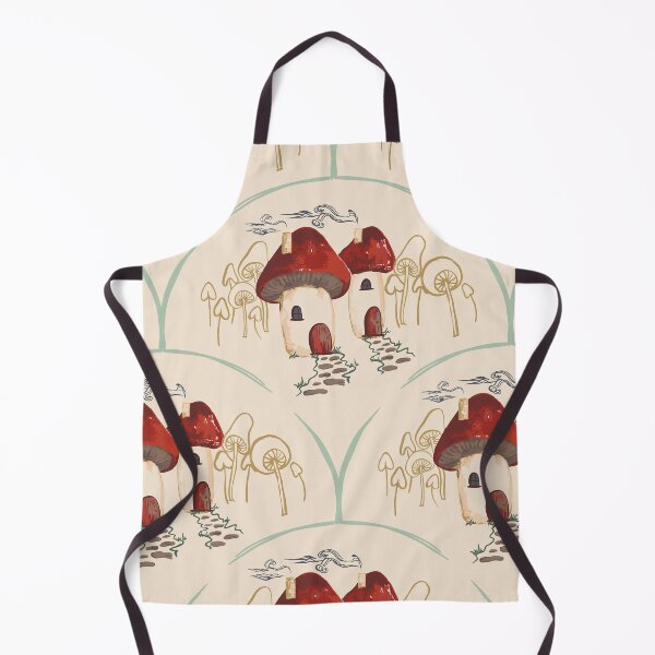 Item preview, Toadstool Cottage Whimsy Cream and Green Large scale designed and sold by Dally-Dabble.