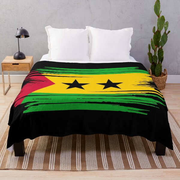 Item preview, Distressed Sao Tome And Principe Flag ST designed and sold by shitpostee.