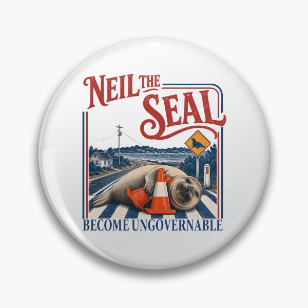 Item preview, Neil The Seal Become Ungovernable designed and sold by CharmiA Fox.