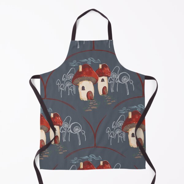 Item preview, Toadstool Cottage Whimsy Denim Blue Large scale designed and sold by Dally-Dabble.