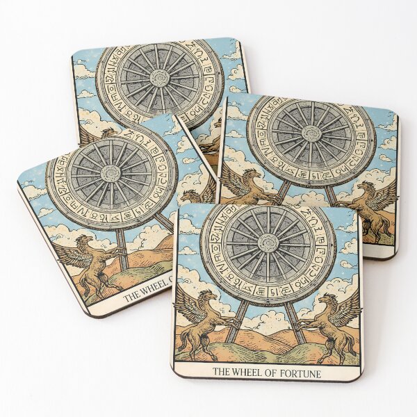 Item preview, The Wheel of Fortune Tarot X - Mystical Divination Art designed and sold by Clavivs.
