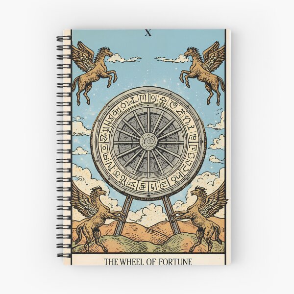 Item preview, The Wheel of Fortune Tarot X - Mystical Divination Art designed and sold by Clavivs.