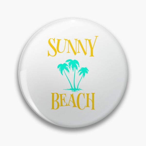 Item preview, Sunny Beach Turquoise Palm Trees Typography designed and sold by AhinoraArtShop.