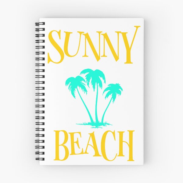 Item preview, Sunny Beach Turquoise Palm Trees Typography designed and sold by AhinoraArtShop.