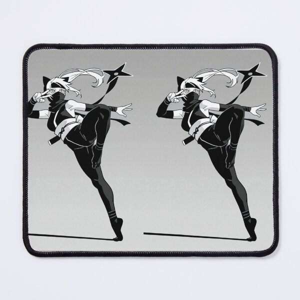 Item preview, Art - Stylized Feline Warrior, Monochrome Dynamism designed and sold by AnimeShin.