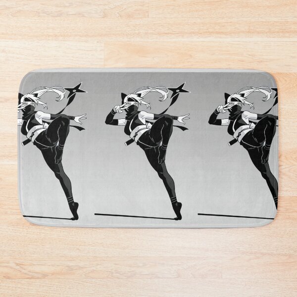 Item preview, Art - Stylized Feline Warrior, Monochrome Dynamism designed and sold by AnimeShin.