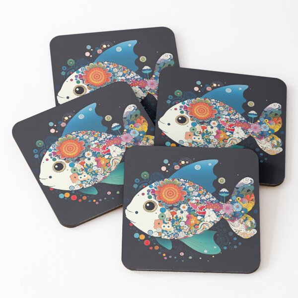 Item preview, Floral Fantasy Fish Pop Art designed and sold by obstinator.