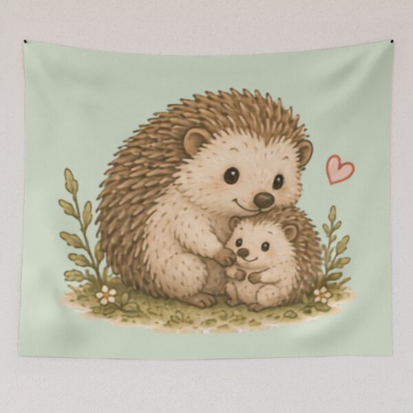 Item preview, Cute Hedgehog Hugs designed and sold by MellowMunchkins.