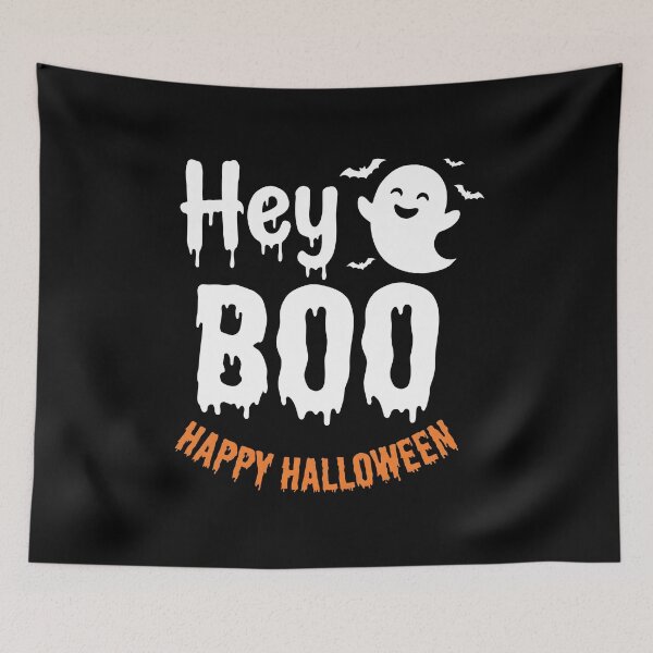 Item preview, Hey Boo Happy Halloween Cute Ghost Funny Spooky Typography designed and sold by fawzimorsy.