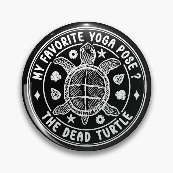 Item preview, My Favorite Yoga Pose The Dead Turtle - Funny Vintage Sea Turtle designed and sold by the-Z3nith.