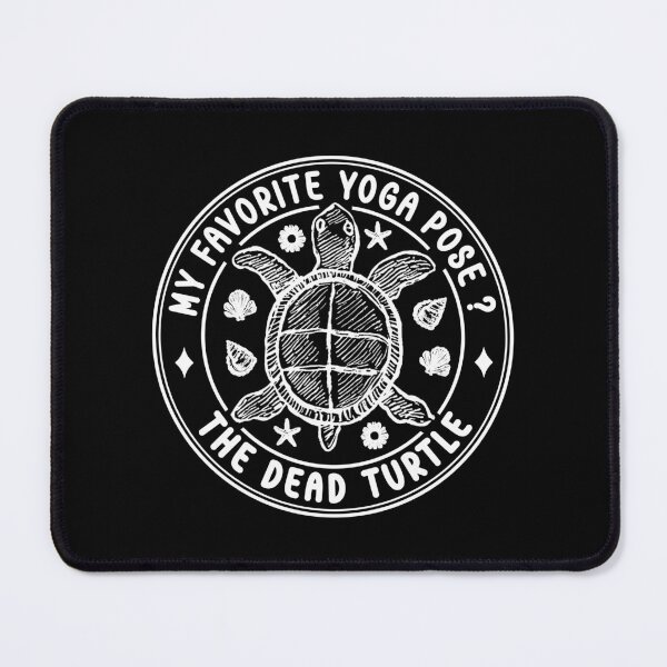 Item preview, My Favorite Yoga Pose The Dead Turtle - Funny Vintage Sea Turtle designed and sold by the-Z3nith.