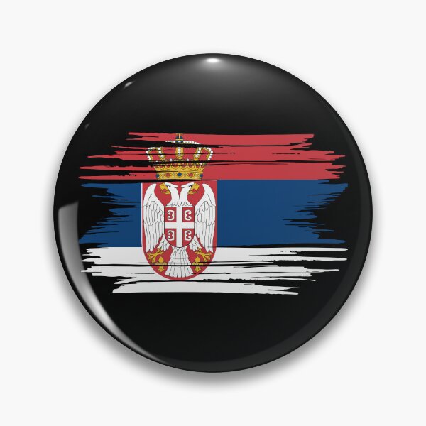 Item preview, Distressed Serbia Flag RS designed and sold by shitpostee.