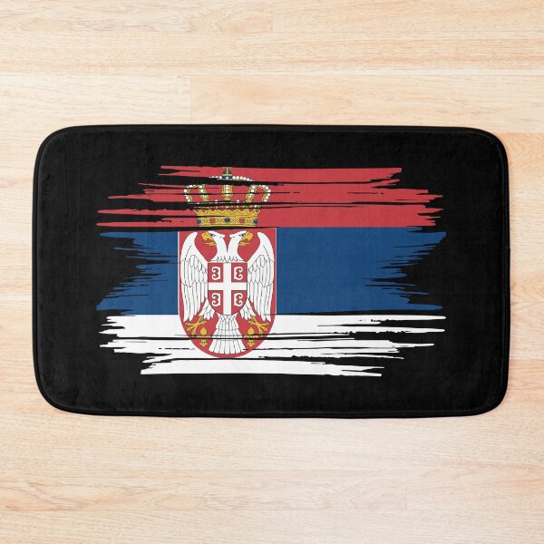 Item preview, Distressed Serbia Flag RS designed and sold by shitpostee.