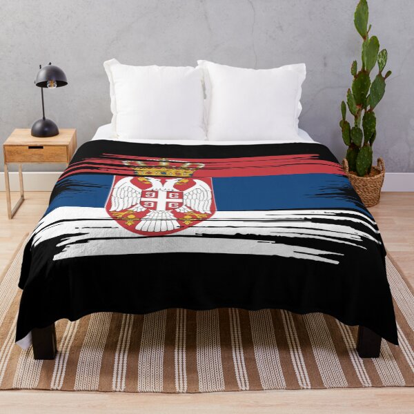 Item preview, Distressed Serbia Flag RS designed and sold by shitpostee.