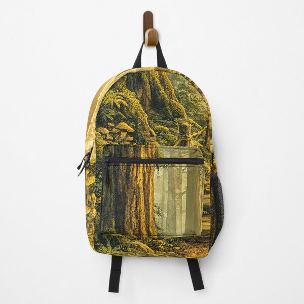 Item preview, Enchanted Old Growth Forest: Ancient Redwood Trees Sunlit Path Mystical designed and sold by irfanshikh.