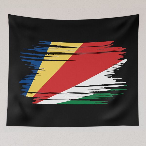 Item preview, Distressed Seychelles Flag SC designed and sold by shitpostee.