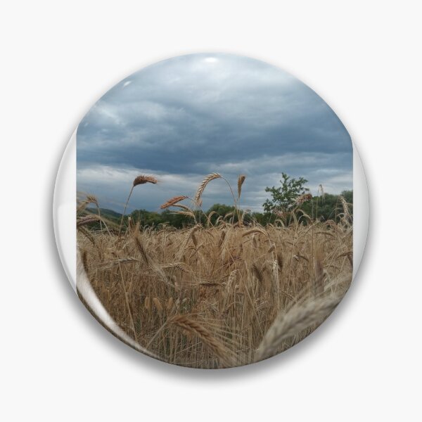 Item preview, Golden Wheat Field Under Dramatic Storm Sky Poster designed and sold by Nature Moments.
