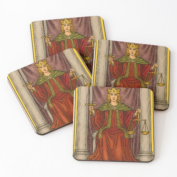Item preview, Justice Tarot Card XI - Balance, Truth Fair Judgment designed and sold by Clavivs.