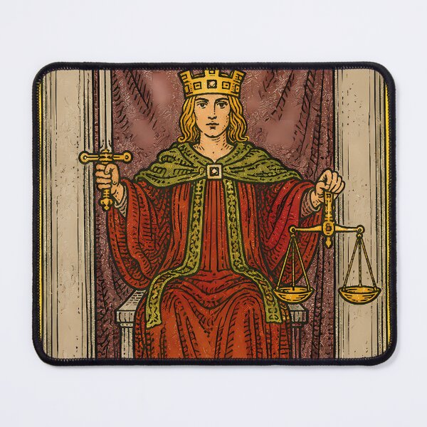 Item preview, Justice Tarot Card XI - Balance, Truth Fair Judgment designed and sold by Clavivs.