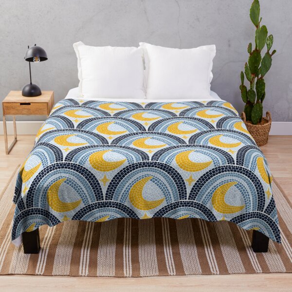 Item preview, Mediterranean Moonlight Mosaic - celestial pattern designed and sold by Home Cyn Home.