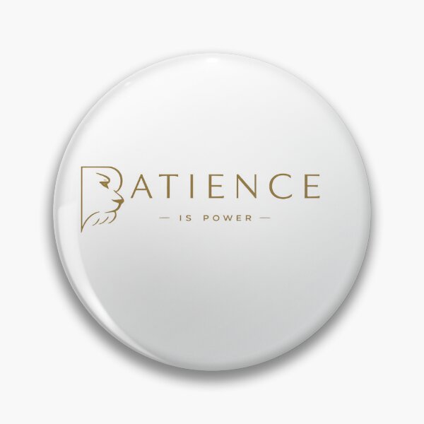 Item preview, Patience Is Power Gold Luxury Line Art designed and sold by Presshue.