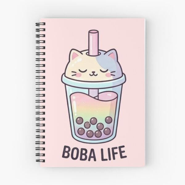 Item preview, Cute Rainbow Cat Boba Life Aesthetic Bubble Tea Sticker designed and sold by Rehnair.