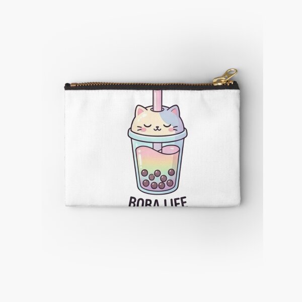 Item preview, Cute Rainbow Cat Boba Life Aesthetic Bubble Tea Sticker designed and sold by Rehnair.