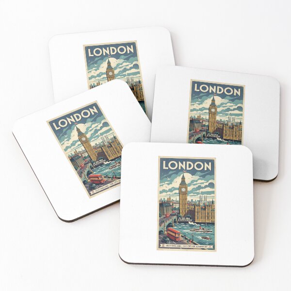 Item preview, London Retro Travel Poster designed and sold by Enzomartinelli1.