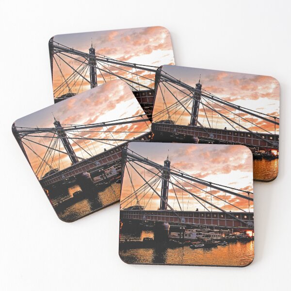 Item preview, Albert Bridge River Thames London Sunset designed and sold by AndyEvansPhotos.