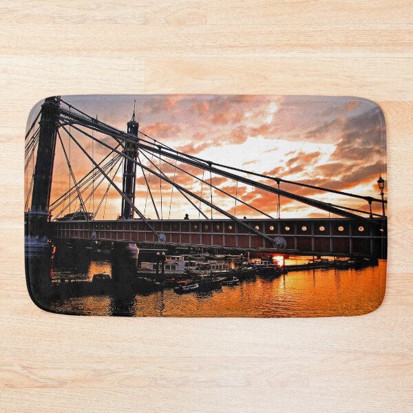 Item preview, Albert Bridge River Thames London Sunset designed and sold by AndyEvansPhotos.