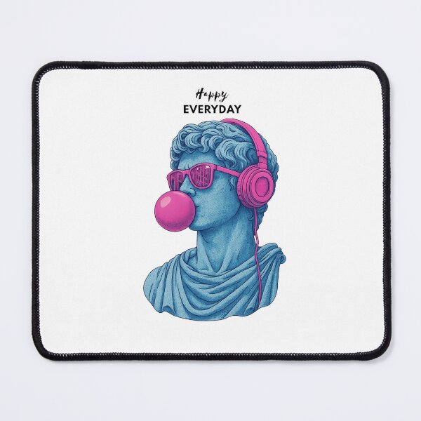 Item preview, Happy Everyday Vaporwave Greek Statue Pop Art designed and sold by Lineesh Kumar.