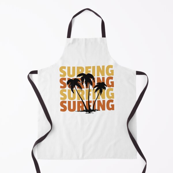 Item preview, Surfing Retro Palm Trees Graphic Art designed and sold by AhinoraArtShop.
