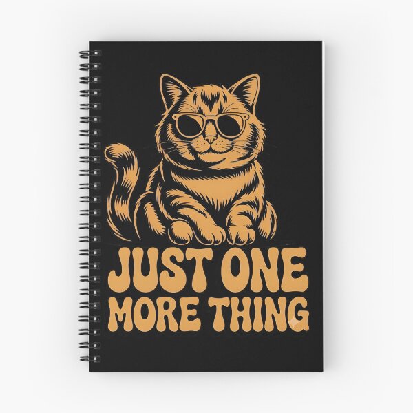 Item preview, Just One More Thing Cat Minimalist Quote T‑Shirt & Sticker | Simple Funny Cat designed and sold by ZyxDes.
